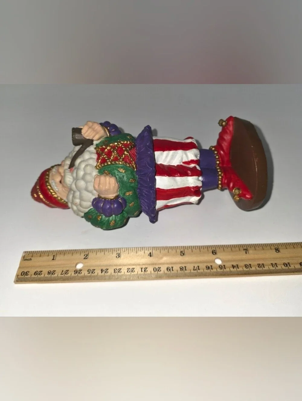 Vintage Jaimy Santa Figurine Jolly Father Christmas Smoking a Pipe Collectable